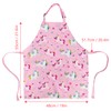 DECOWALL Girls Boys Toddler Chef Kitchen Aprons with Front Pocket