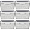 EASEPRES Mesh 6 Pack Wall Mounted File Holder Metal Hanging