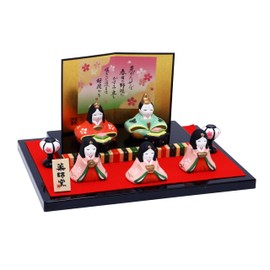 Osaka Choseido Hina Doll, Compact, Mini, Hinamatsuri, Ceramic, Decorative Black Table Decoration