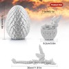 3D Printed Dragon Egg with Dragon, Crystal Dragon in the