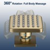 LOCALAND Solid Brass Shower Body Spray Jets, Square Body Jets