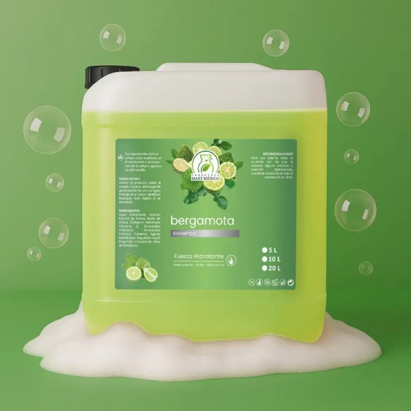 Shampoo De Bergamota Natural 5 Litros