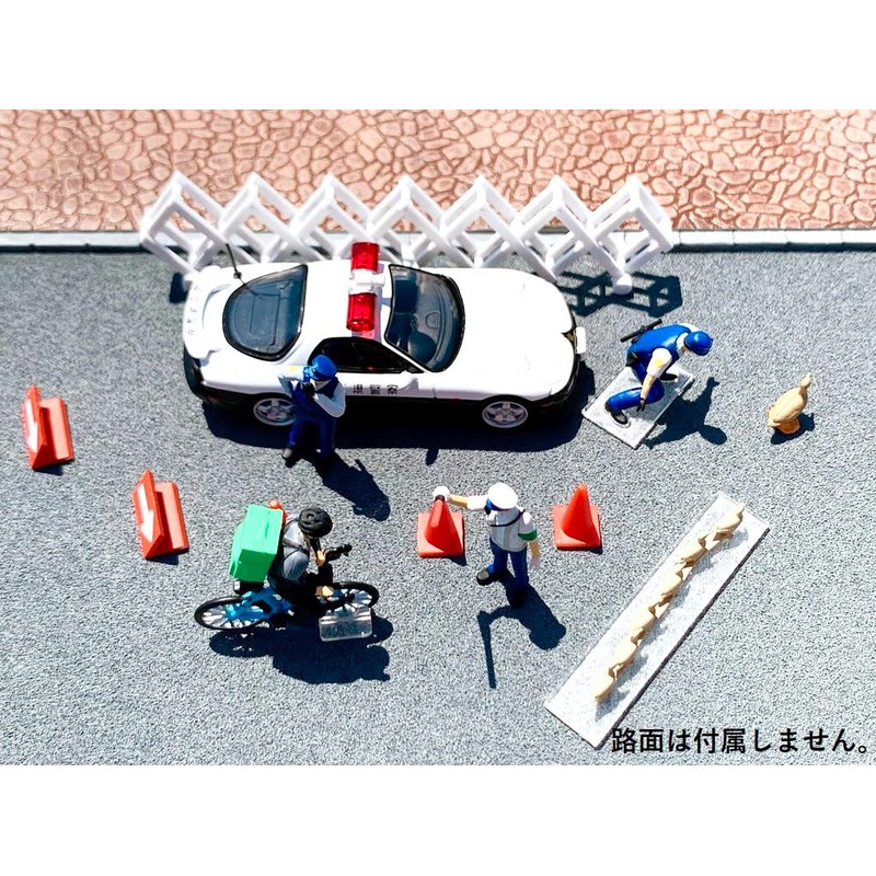 TOMYTEC Geo-Colle 64# Car Snap 16b Police 2 ABS Plastic