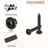 DTGN #12x1-1/2 Black Screws - 25Pack - 304 Stainless Steel