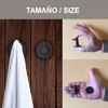 Kon-fort Home Grey Towel Hook, 2 Pack Bathroom Hangers Matte