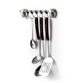 Poze K134120 Kitchen 5 Hook Stainless Steel Lever Suction Cup White