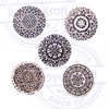 Oriental Shapes Mandala and Persian Wood Block Print Stamps (Set
