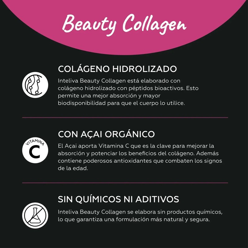 Beauty Collagen Peptidos Bioactivos De Colágeno Hidrolizado Sabor Frambuesa