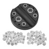 ATOMUS 101pcs Tattoo Ink Cap Kit with 1pc Cup Holder