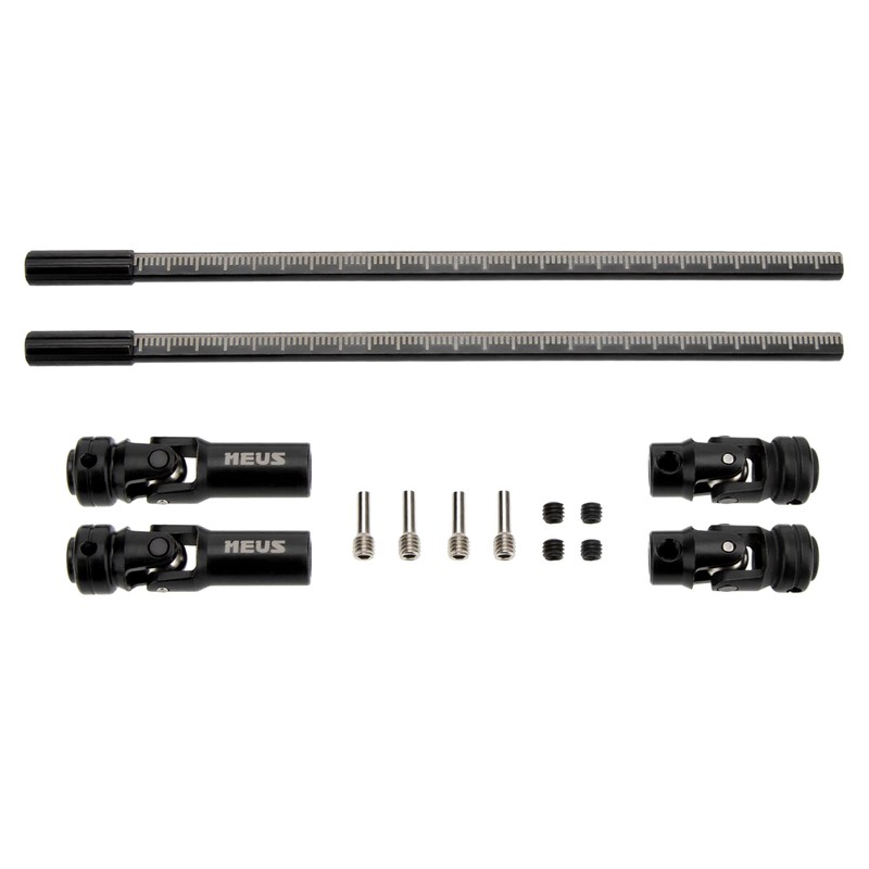MEUS RACING 2Pcs SCX10 Driveshaft 62-180mm Cut to Length Driveshaft