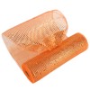 MEEDEE Orange Deco Mesh 10 Inch Deluxe Wide Foil Fall