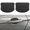 kingsea 4PCS Car Door Handle Scratch Protector, Removable Magnetic TPU