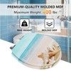 Angol Shiold Round Toilet Seat Molded Wood Toilet Seat with