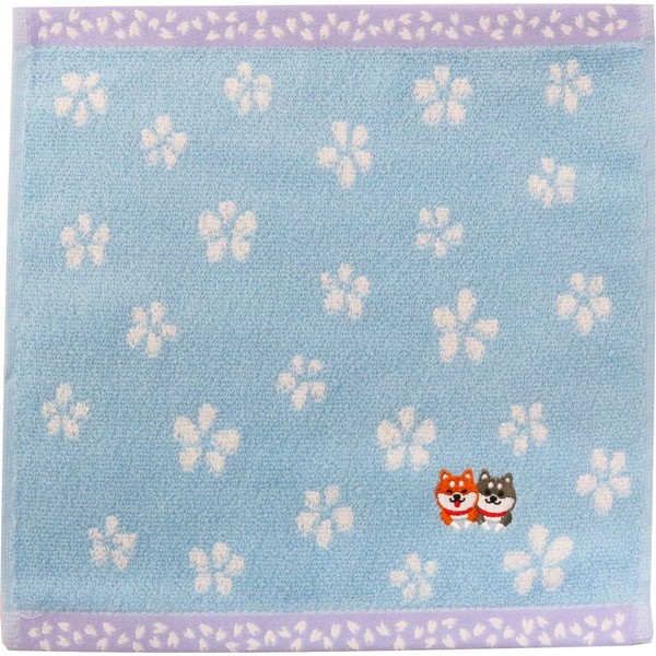 Keisui Handkerchief Hand Towel, Shiba Inu, Mini, Cotton, Seiyan Embroidery,