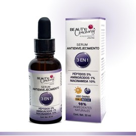 SERUM ANTIENVEJECIMIENTO - 3 en 1 - Péptidos 5 Aminoácidos 1 Niacinamida 10 - 30 ml.                                                                  