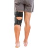 Mueller Hinged Wraparound Knee Brace, Black, Medium/Large