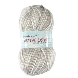 WoolCraft with Love DK Knitting & Crochet Yarn is a Soft, Self-Patterning Yarn. Available in a Selection of Variegated Colours, 100% Acrylic, 300 Metres, 100g Balls, Single Ball, Peregrine