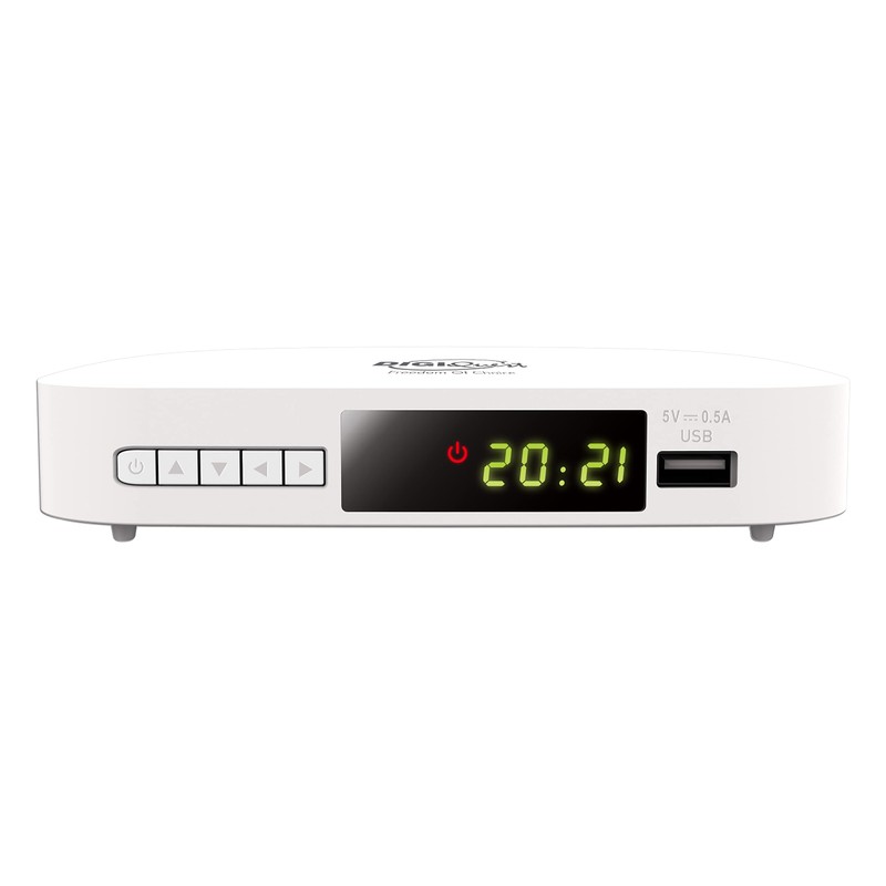 Digiquest Terrestrial Digital XJ DVB-T2 with Dual Remote - White