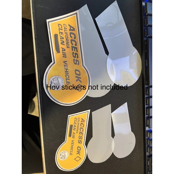 2022-24 California Carpool HOV Sticker Paint Protection Film underlay Precut