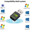 Bluetooth Dongle, WLAN USB Stick 600Mbps USB WiFi Bluetooth Adapter