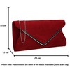 SwankySwans Women's Karlie Clutch Bag, Red