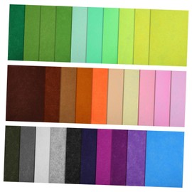 DOITOOL 60pcs Felt Sheets Pack Non-Woven Fabric for Sewing Crafts Easy to Cut Multi-Purpose Felt for Projects