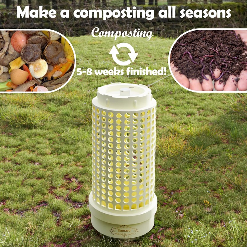 Underground Worm Farm, Garden Mini vermicomposting bin for use in