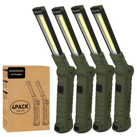 Working Light Portable, Rechargeable Work Lights with Magnetic Base Hanging Hook,360° Rotate 5 Modes,COB LED 700 Lumens Foldable Inspection Light for Car Repair, Grill and Outdoor Use(4pack)