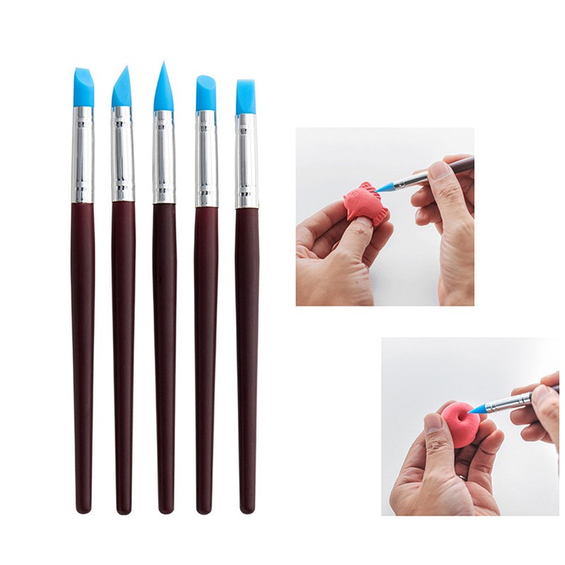 32Pcs Polymer Clay Tools Durable Wood Metal Comfortable Handle Food