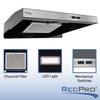 RecPro RV Stove Range Hood Vent | 22" Stainless |