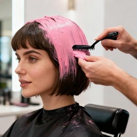NOLITOY Juego de 6 brochas de tinte para el cabello, aplicadores de peine para colorear de salón reutilizables para teñir el cabello profesional y her