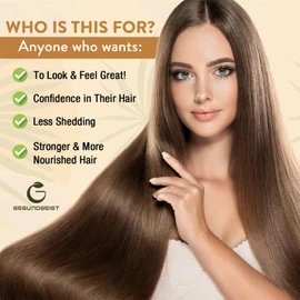 Gesundgeist Saw Palmetto for Women Hair Loss - DHT Blocker with 5-in-1 Blend for Hair Growth, Skin & Nails, Urinary Wellness - Extra Strength Saw Palmetto Supplement - 180 Capsules