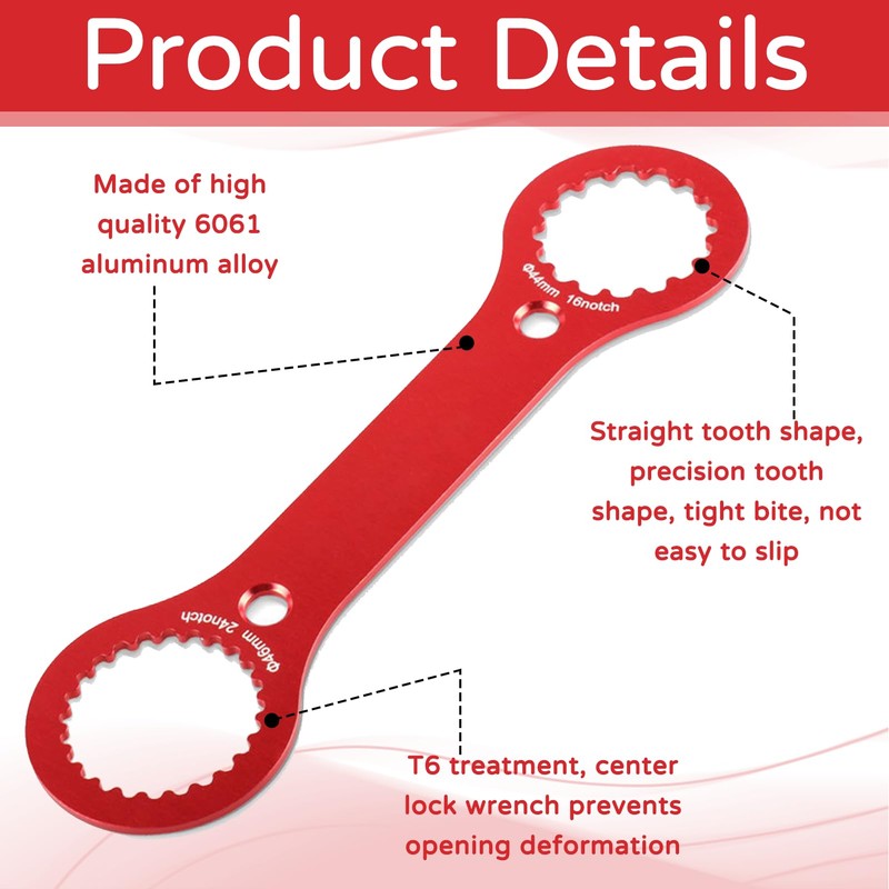 Centerlock Key, Centre Lock Tool, Bottom Bracket Tool, BB Key,
