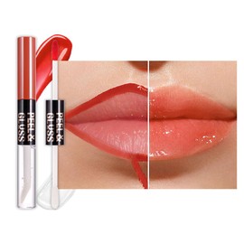 JUAAZIN Lip Stain Peel Off Lip Gloss, Dual-Ended Combo, Long Lasting Waterproof Matte Lipstick, 2 Pieces (07#, 0.14 Fl Oz (Pack of 1))