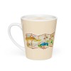 CW Collectibles and Antiques Hiking Trail Map Latte mug