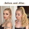 StrRid Blonde Ponytail Extension, Ponytail Extension Wrap Around Clip in