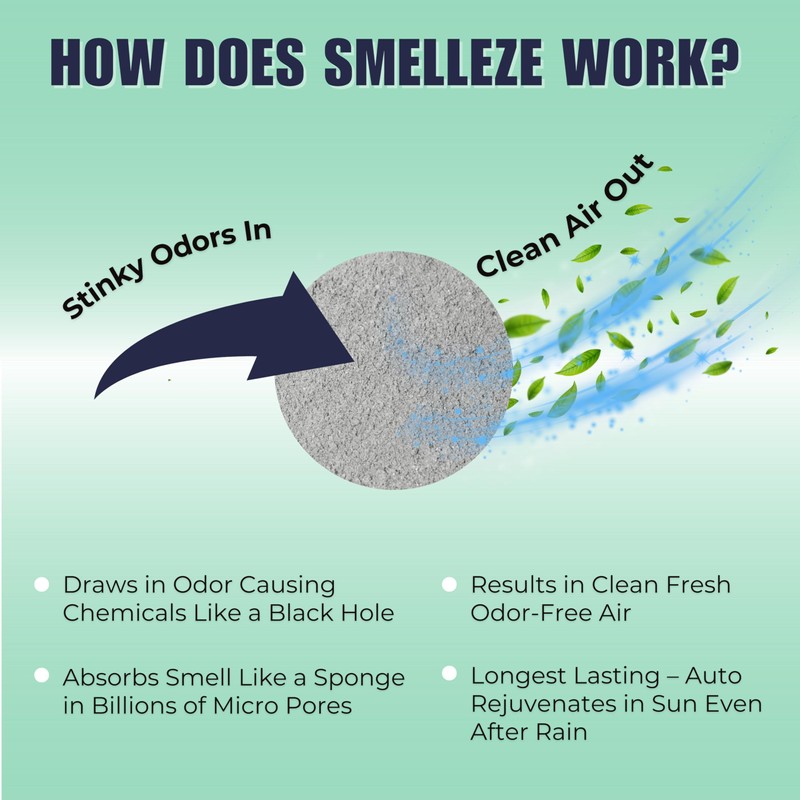 SMELLEZE Dead Animal Odor Eliminator for Home - Removes Rodent