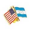 PinMart‘s USA and Honduras Crossed Friendship Flag Enamel Lapel Pin