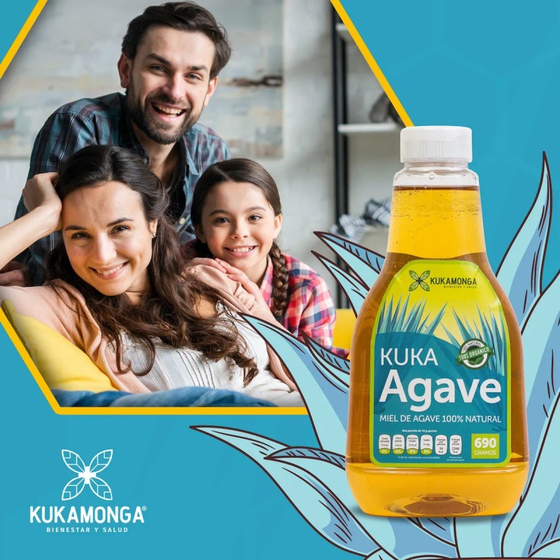 Endulzante Natural, Miel 100% De Agave - 690 Gramos