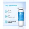 AQUACREST NSF Certified XWF Refrigerator Water Filter, Compatible with GE