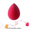 PK Makeup Sponge Foundation Blender Red rose color.