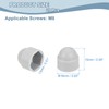 sourcing map Nut Protection Cap, 20Pcs M8x13x15mm - Plastic Hexagonal
