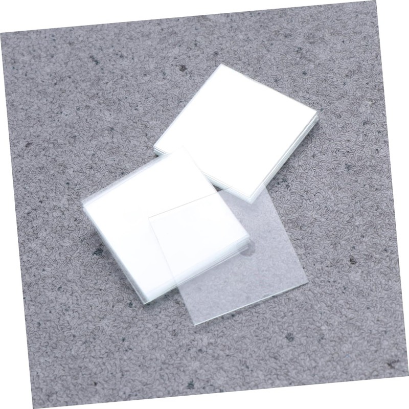 Operitacx 100pcs Microscope Cover Glasses Square Coverslips Microscope Cover Slips