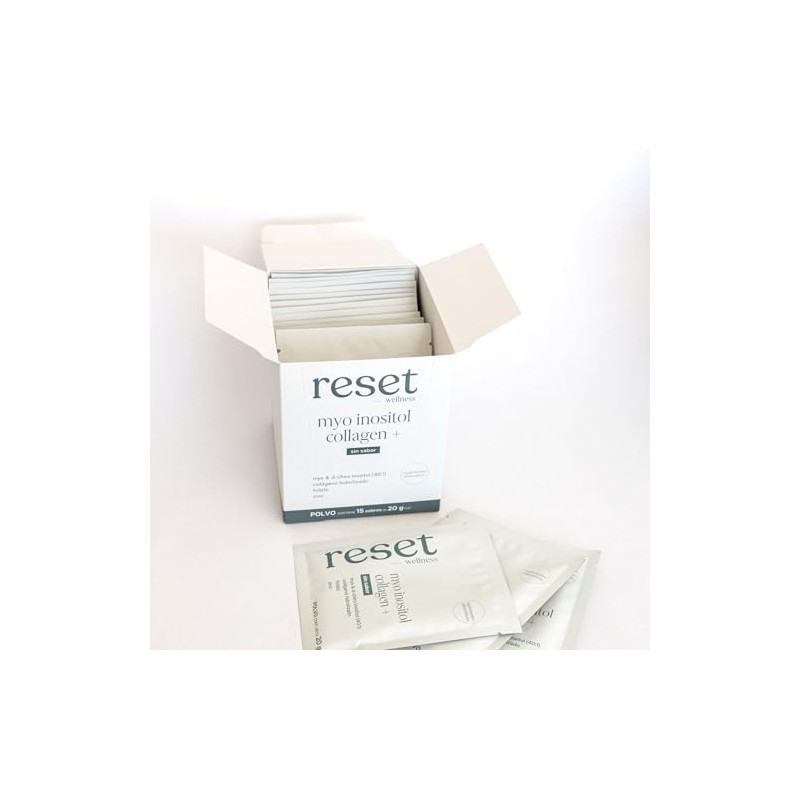 reset wellness 15 Sobres de Myo inositol Collagen+ Sin Sabor