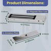 SecureMyDoor Magnetic Door Lock - Fail Safe 272KG Holding Force