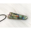 Jet International Labradorite Flat Chakra Pendant 2 Inches Approx. A