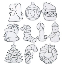 S&S Worldwide-CF-2760 Small Holiday Sun Catchers (Set of 10), 4in