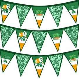 St Patrick's Day Fabric Triangle Bunting | Paddy's Day | Fire Retardant Flag Fabric Bunting
