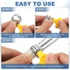 PATIKIL 30 Pcs 18-32mm Stainless Steel Hose Clamp Adjustable Bolt