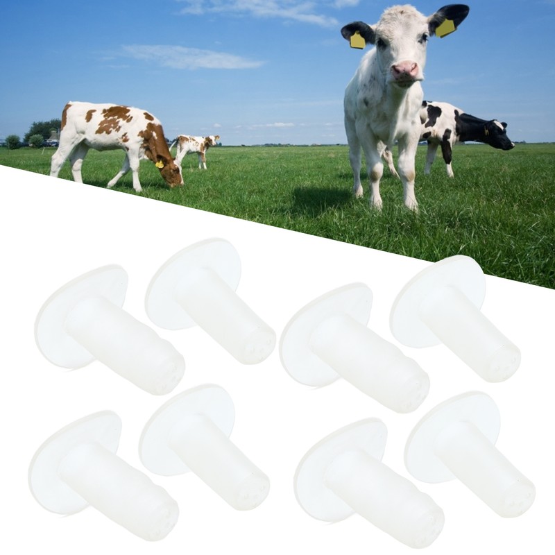 10pcs Calf Milk Nipple Soft Silicone Livestock Pacifier Feeding Equipment